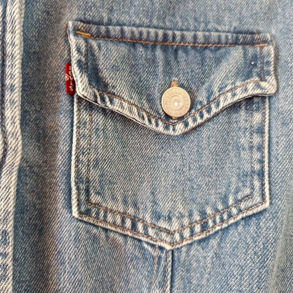 Levi's Flynn Western Dress Large - Picture 9 of 14